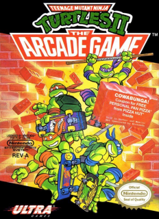Teenage Mutant Ninja Turtles II - The Arcade Game box art