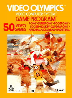 Video Olympics (Atari)[CX2621][aka Pong Sports] box art