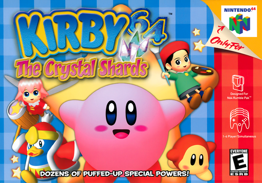 Kirby 64 - The Crystal Shards (USA) box art