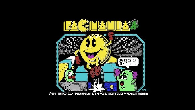 Pac-Mania (Commodore 64) box art