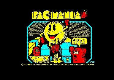 Pac-Mania (Amstrad CPC) box art