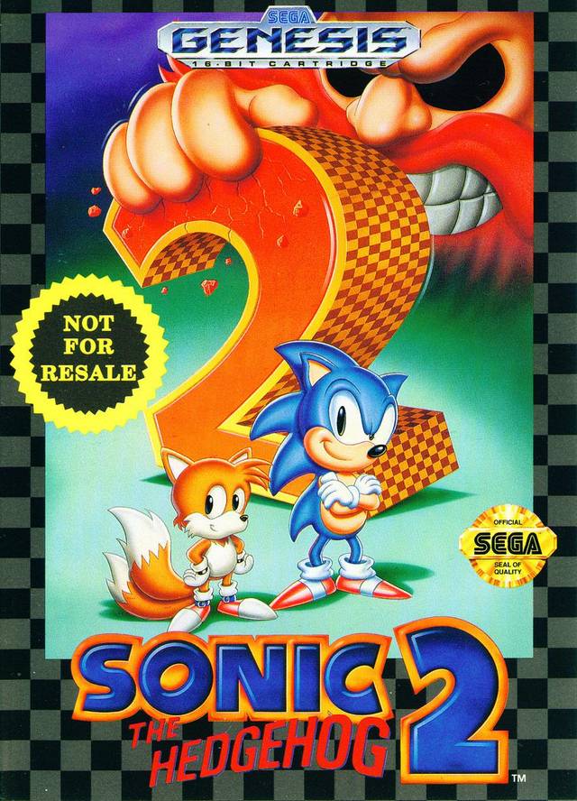 Sonic the Hedgehog 2 box art